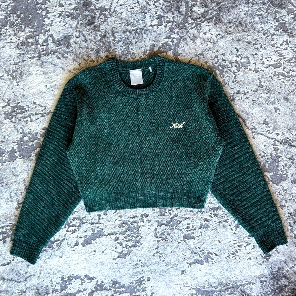 KITH Women’s Mica Thick Chenille Cropped Sweater Size M - Stadium Brand New